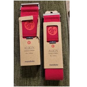 Manduka AligN Yoga Strap 8 | 10 Foot - Rose NWT